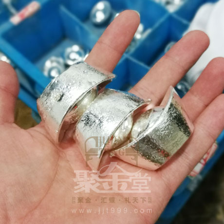 純銀澆鑄實心元寶