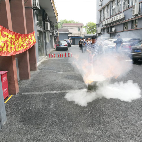 上海聚金堂定制中心消防演練