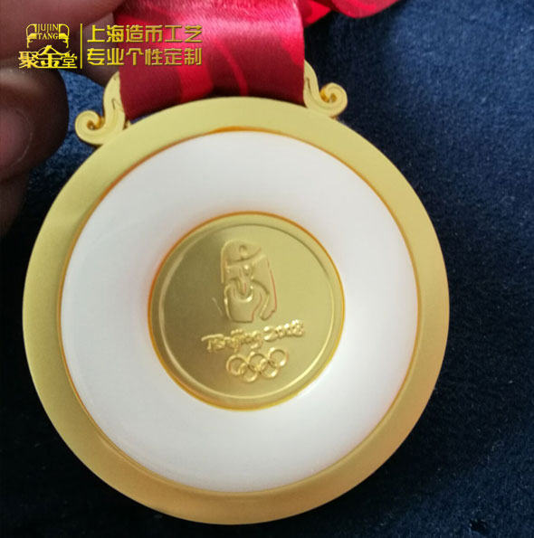 金鑲玉獎牌定做_定做純銀徽章 定制功勛獎牌 定做獎牌 純銀獎牌定制