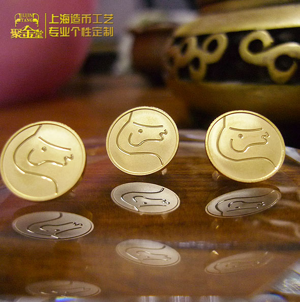 潤煦定制純金胸針_定做徽章 純金徽章定制 紀念金章定做