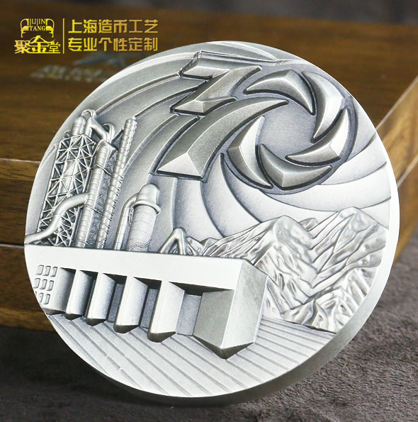 盤固三十周年紀念大銀章定做_大銅章定做 藝術銀幣定制 