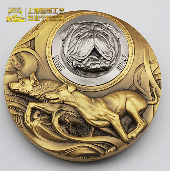 慈舊盈新琺瑯（2018）狗年琺瑯生肖大銅章定做