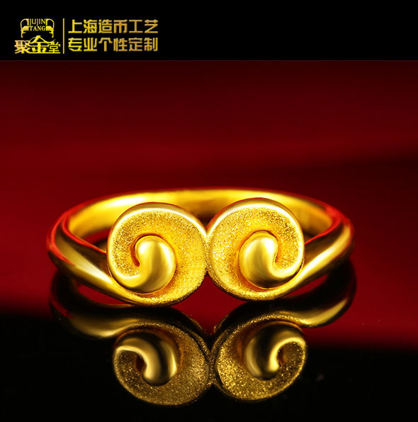 3D硬金定制戒指 3D硬銀定制 定做立體純金掛件 純金首飾定制 