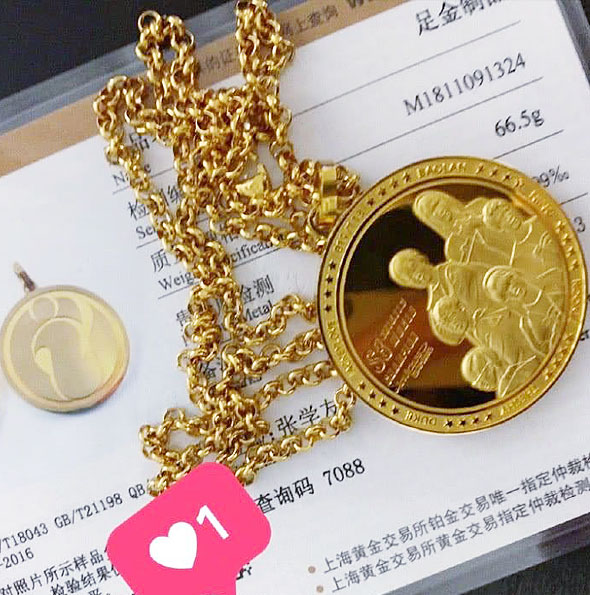 IG抽獎活動 ——限量版純金獎牌空前搶手，并非價值連城而在于意義非凡