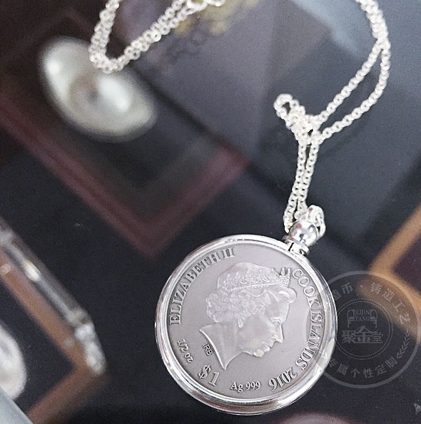 1/2盎司純銀幣掛件定制_銀幣定制 銀章定做 商務禮品 饋贈禮品