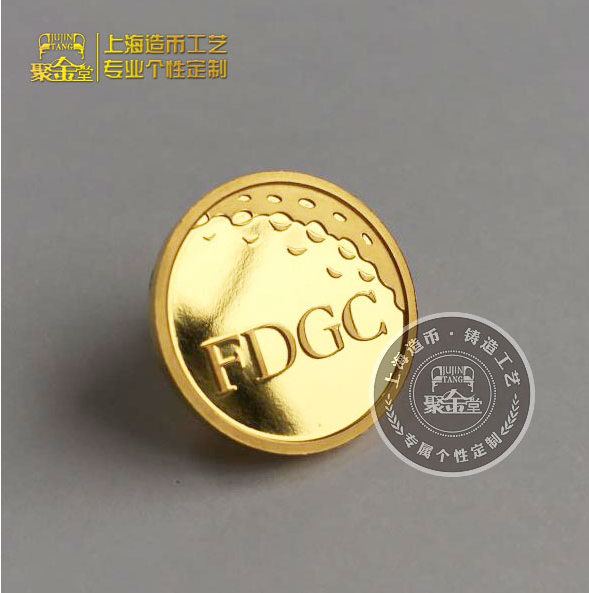 飛迪高爾夫純金徽章